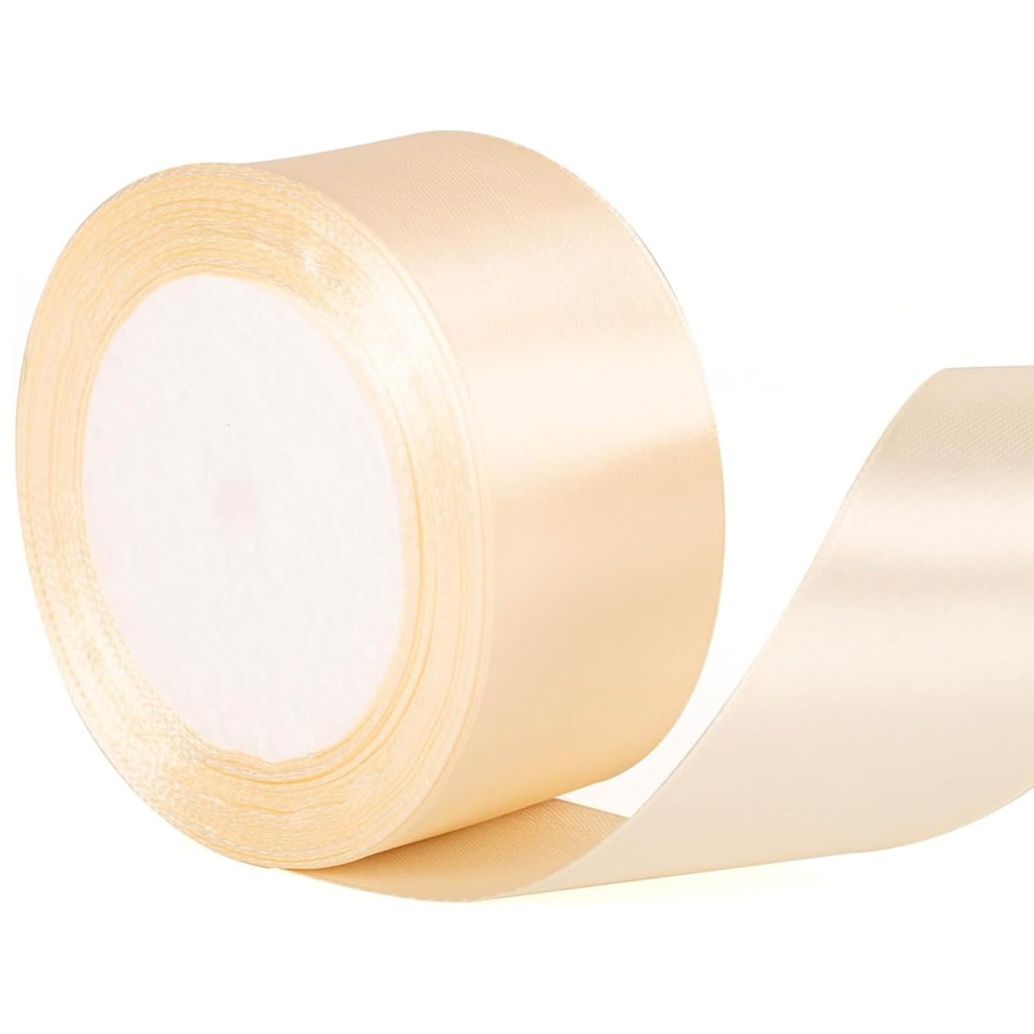 50mm Wide White Ribbon Thick Wedding Car Ribbon 22m, 2 inch Thick White Satin Ribbon for Gift Wrapping Wedding Car Christmas Birthday Cake Hair Bow Florist Bouquet Crafts Decorations — view 188