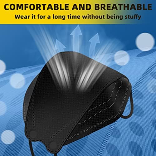 Face Masks 40Pcs, Particular person Package deal for Every, 4-Ply Fish Mouth Kind Mud Security Masks, Breathable Safety Masks 3 51G9AwW8qmL. AC