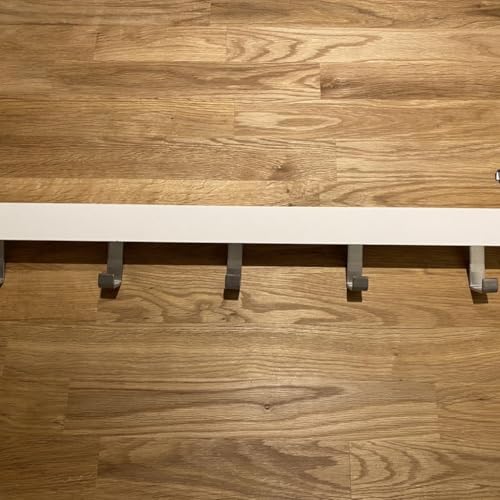 Ikea TJUSIG - Percha para puerta o pared (60 cm), color blanco