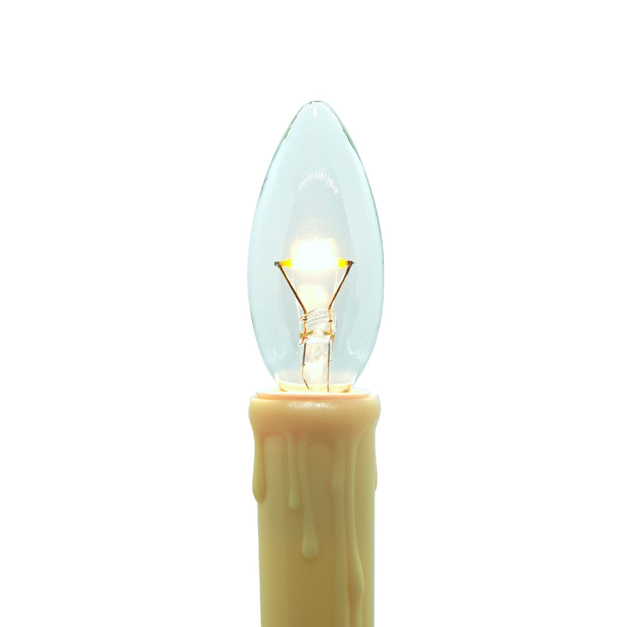Celestial Lights Pack of 6 Clear Candle Lamp LED Replacement Bulbs