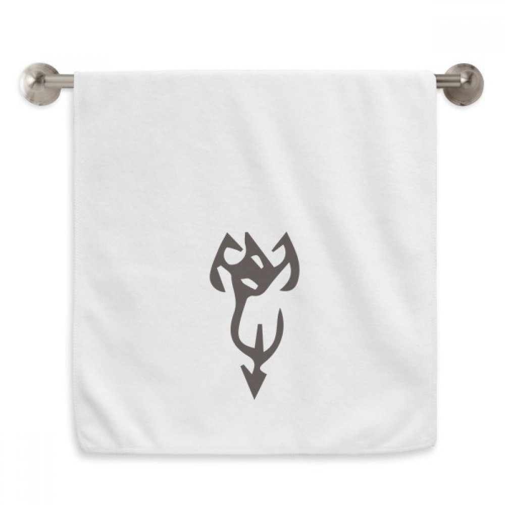 Serviette de visage Xie douce et hypoallergénique blanche de 13 x 29 pouces