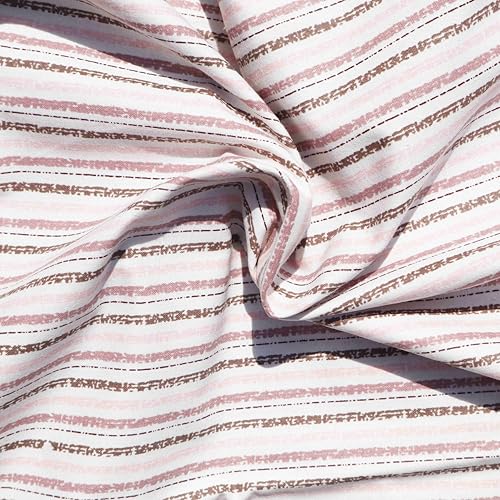Image of Pure Source India Pure Cotton Elegance Bedding Set, Dreamy Cotton Comfort Double Bed Sheet with Pillow Covers (Baby Pink Square Flora)