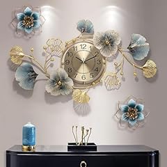 Large Wall Clock 37 Inch Metal Ginkgo Leaf Design Silent Non Ticking Decoration Wall Clock for Large Wall Clock 37 Inch Metal Ginkgo Leaf Design Silent Non Ticking Decoration Wall Clock for item