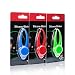 Dog Cat Pet Collar Safety Light, Waterproof LED Dog Collar Safety Night Walking Lights Flashing Blinker, 3 Flashing Settings, 3 Pieces (3-Colors)