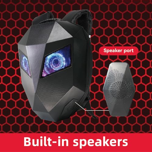Sac à dos moto LED étanche à coque rigide 3D pour casque de cyclisme