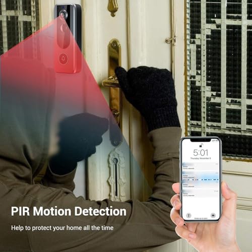 Timbre WiFi Tuya para evitar robos con visión nocturna e IP65 exterior 6