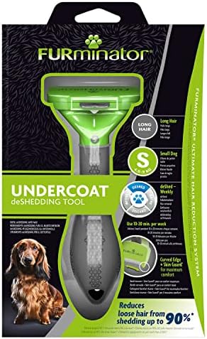 FURminator Undercoat deShedding Tool for Small Long Hair Dogs 4.5-9 kg