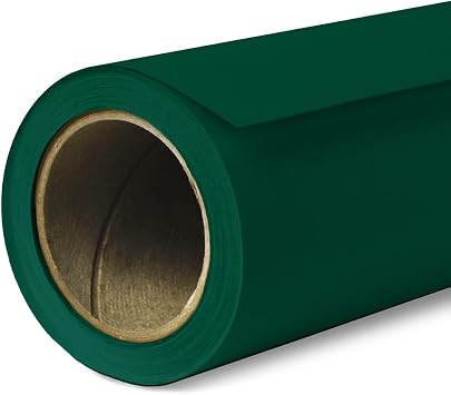 Savage Seamless Paper Photography Backdrop - Color #18 Evergreen, Size 26 Inches Wide x 36 Feet Long, Backdrop for Tabletop Product Photography and Crafting - Made in USA