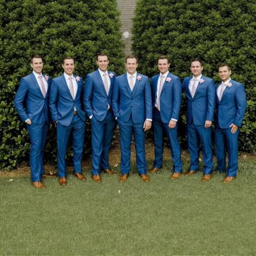 3 Piece Men's Suit Slim Fit Set Double Breasted Two Button Peak Lapel Blazer Vest Pants Suits Men Wedding Suit3