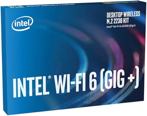 Intel Wi-Fi 6 (Gig+) Kit de escritorio, AX200, 2230, 2x2 AX+BT, vPro
