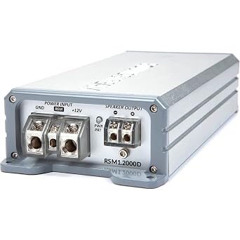 Sound Stream RSM1.2000D, Reserve Micro Class D Monoblock Subwoofer Amplifier, 2000W