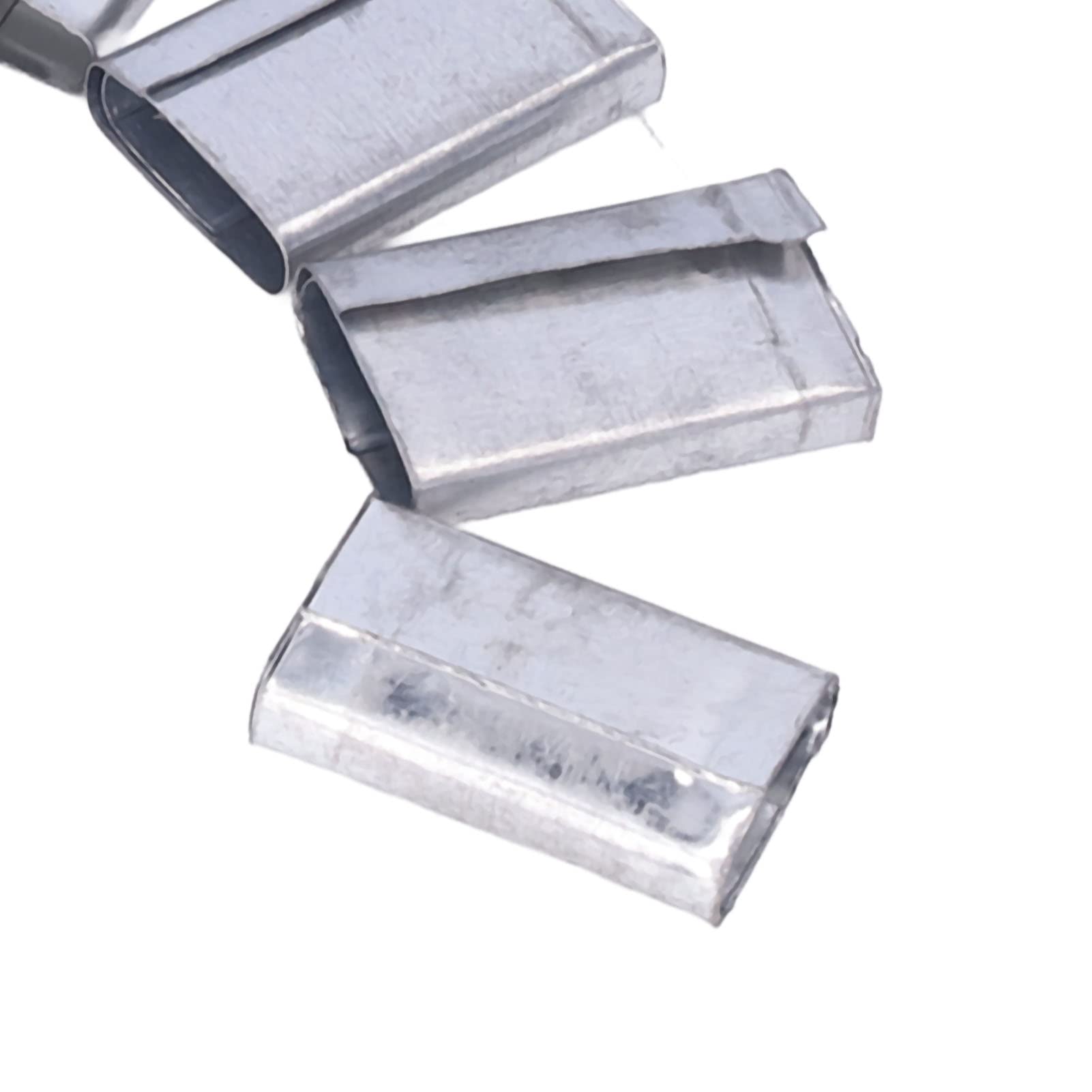 260 Pièces 1KG Fer Feuille Cerclage PP Ceinture Boucles D'emballage, capacité de Maintien Stable, pour 12-16mm PP Ceinture D'emballage