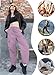 Cromoncent Womens High Waist Casual Parachute Pants Y2K Cargo Trousers with Pockets, 1#Purple, M