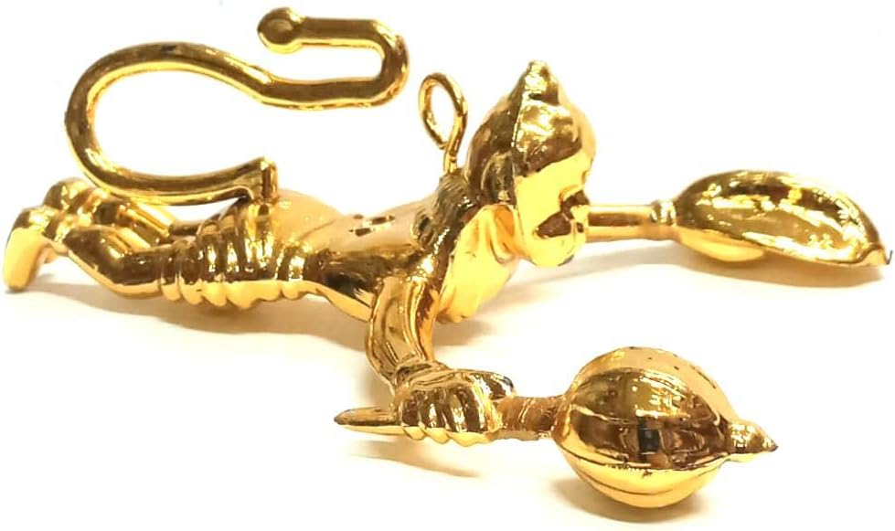 Golden color Flying Lord Hanuman Ji/Sri Bajrang Bali/Anjaneya Idol Car/Wall and Door Hanging