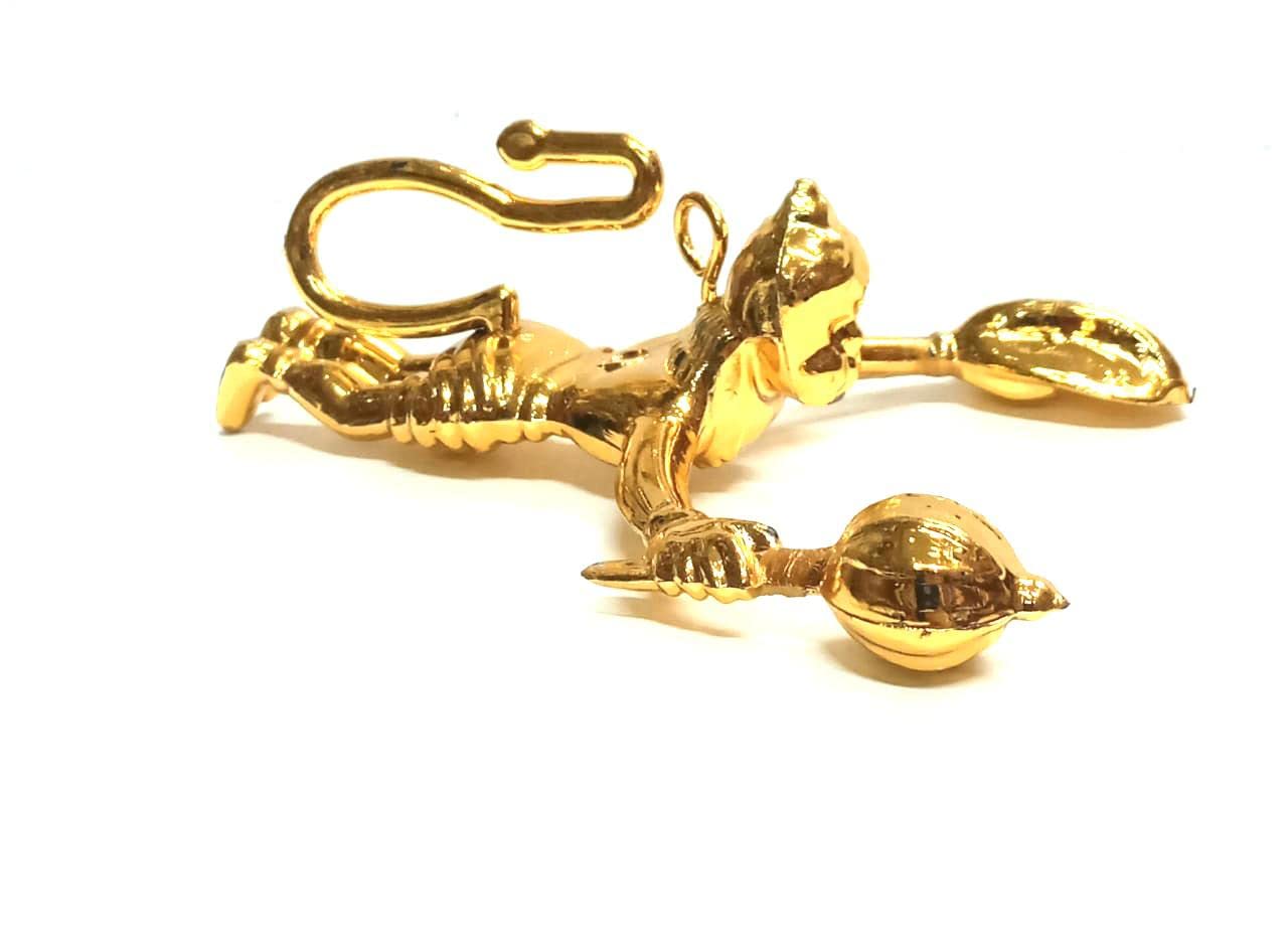 Golden color Flying Lord Hanuman Ji/Sri Bajrang Bali/Anjaneya Idol Car/Wall and Door Hanging