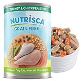 DOGSWELL 842552 12-Pack Nutrisca Turkey and Chickpea Can Food for Pets, 13-Ounce