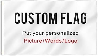 KafePross Custom Outdoor Flag 3X5 FT Use Your Personalized Picture Text or Logo to Customized Gifts Print One Side