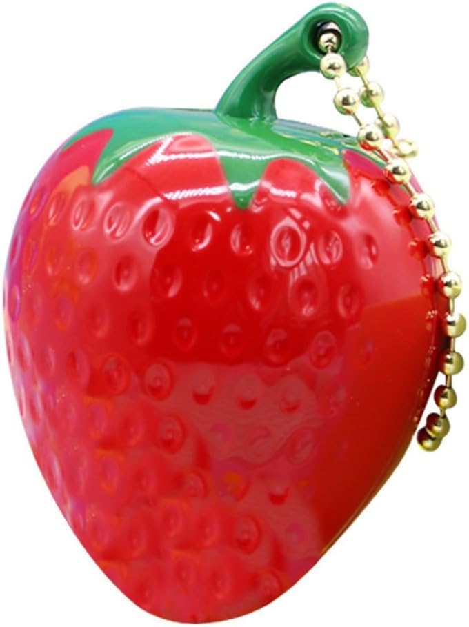 RR Fruits Shaped Lighter, Refillable Butane Gas, Adjustable Flame, Zinc Alloy, Whimsical, Red Pink Yellow, 3pc Set