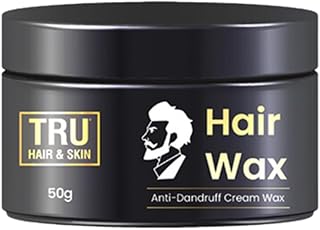 TRU HAIR & SKIN Hair Wax Cream For Men- 50gms Easy to Spread and Strong Hold for 12hrs + Anti Dandruff No greasy residue Matte Finish