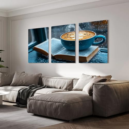 Impression sur toile boho triptyque de paysages d'hiver haut de gamme