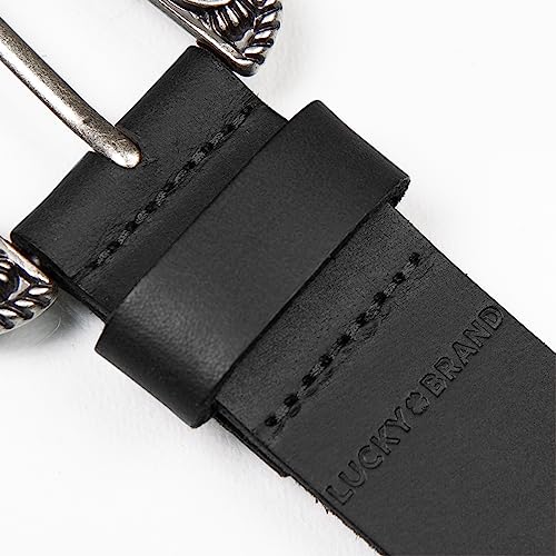 Image of Lucky Brand Women's Western Leather Belt | Classic | Fashion | Vintage | Buffalo Leather | Western-Inspired