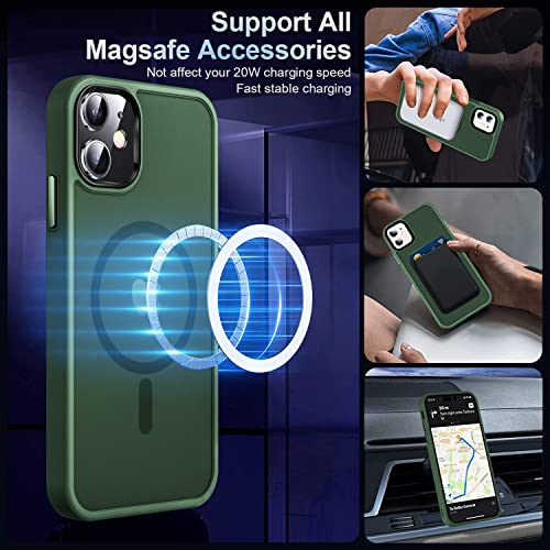 Image of MOCCA Magnetic Shockproof for iPhone 12 Case,Midnight Green
