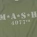 Popfunk MASH Distressed Logo T Shirt & Stickers (X-Large) Military Green