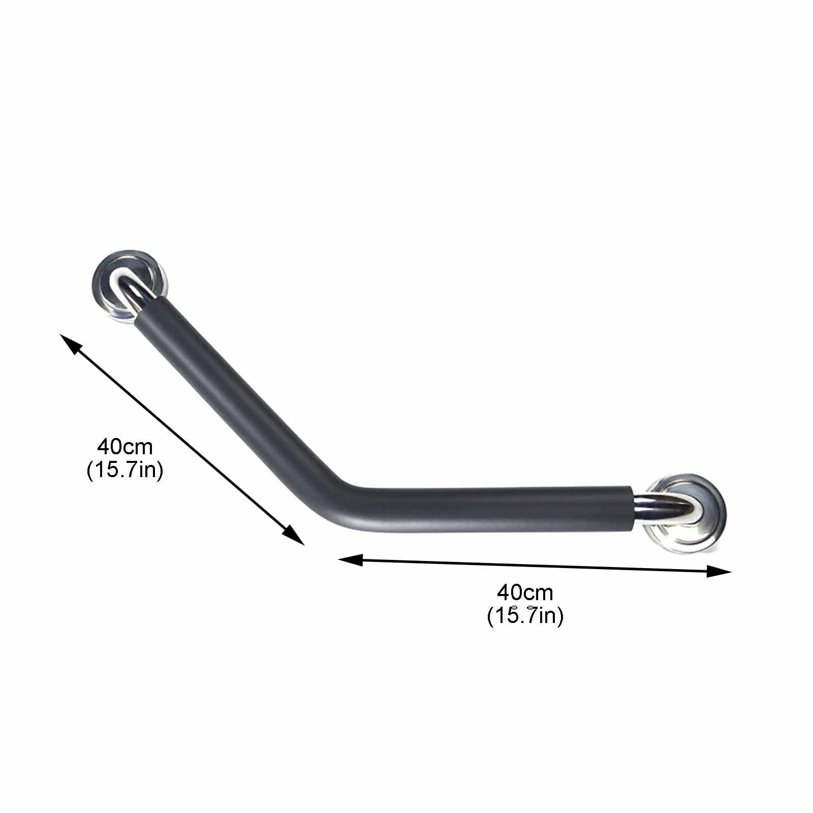 Barra De Apoyo Ergonómica Inclinada Antideslizante, De Acero Inoxidable, para Baño, Diseñada para Personas Mayores con Discapacidad.(40cm)