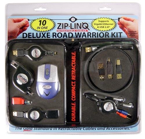 Cables Unlimited Zip-Linq USB 2.0 and Gigabit Deluxe Road Warrior Kit (Zip-Road-KIT2)