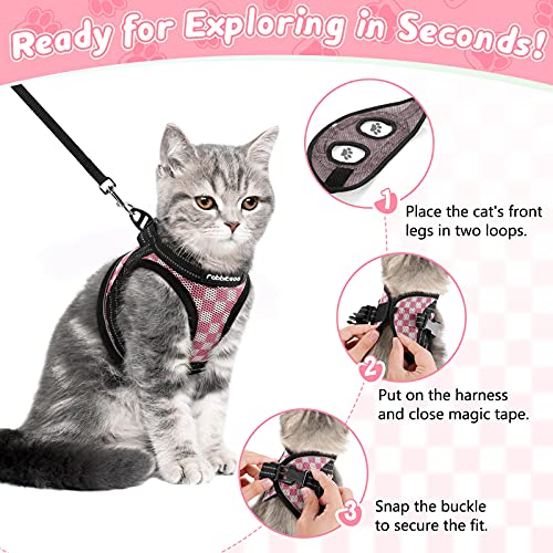 rabbitgoo Cat Harness and Leash, Escape Proof Cat Walking Harness, Adjustable Soft Mesh Kitty Vest Harness for Cats… - Image 7