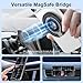 Magnetic Phone Ring Holder for Samsung Galaxy S26 S25 Ultra S25 S24 FE S24 Ultra, Removable Magsafe Phone Grip with Kickstand for iPhone Air 17 Pro Max 16e 16 15 14 13 Pro Max, Fit Magnetic Car Mount