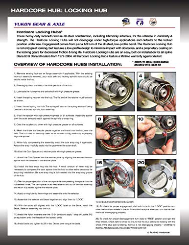 Yukon Gear & Axle (Yhc70003) Locking Hub Kit For Dana 60 30 Spline #TOP3
