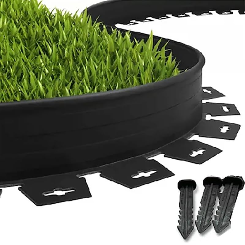 Lux Garden Çim Ayırıcı 25 M Siyah Çim Sınırlayıcı Taş Toprak Ayıracı Çim Ayracı Çim Ayırıcı Bariyeri