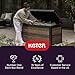 Keter Marvel Plus 71 Gallon Resin Deck Box-Organization and Storage for Patio Furniture Outdoor Cushions, Throw Pillows, Garden Tools and Pool Toys, Dark Grey