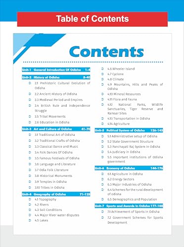 Image of Glorious Odisha General Knowledge / Studies for OPSC, OSSC and other Competitive Exams 3rd Edition | 4 Color Pluck Out Chart | PYQs & Practice Questions
