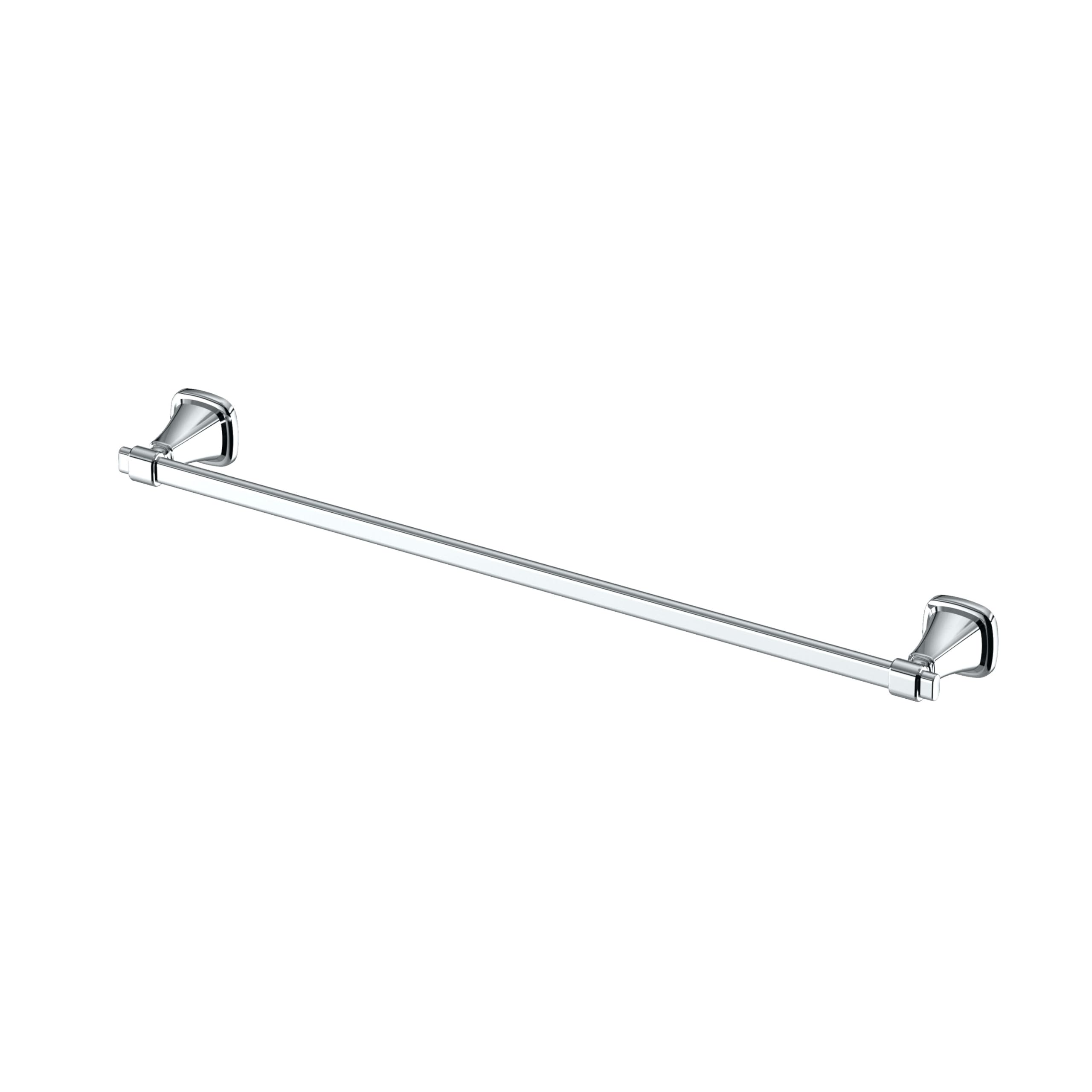 Gatco 5510 Beverly Bath Towel Rack, Wall Mounted Bathroom Towel Holder with EZ Anchor Installation, Luxury Metal Bar for Hand and Bath Towels, Chrome Finish