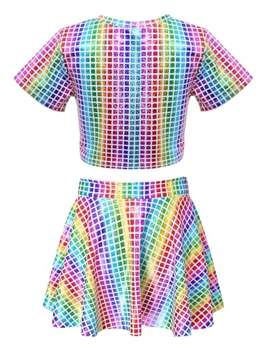 Set Falda y Top Brillante para Niñas Happy Cherry miniatura 2