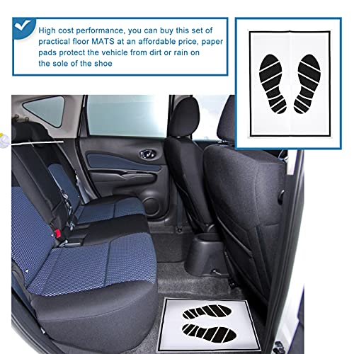 Alfombrillas de papel para coche con alta capacidad de absorción contra barro pack de 50 3