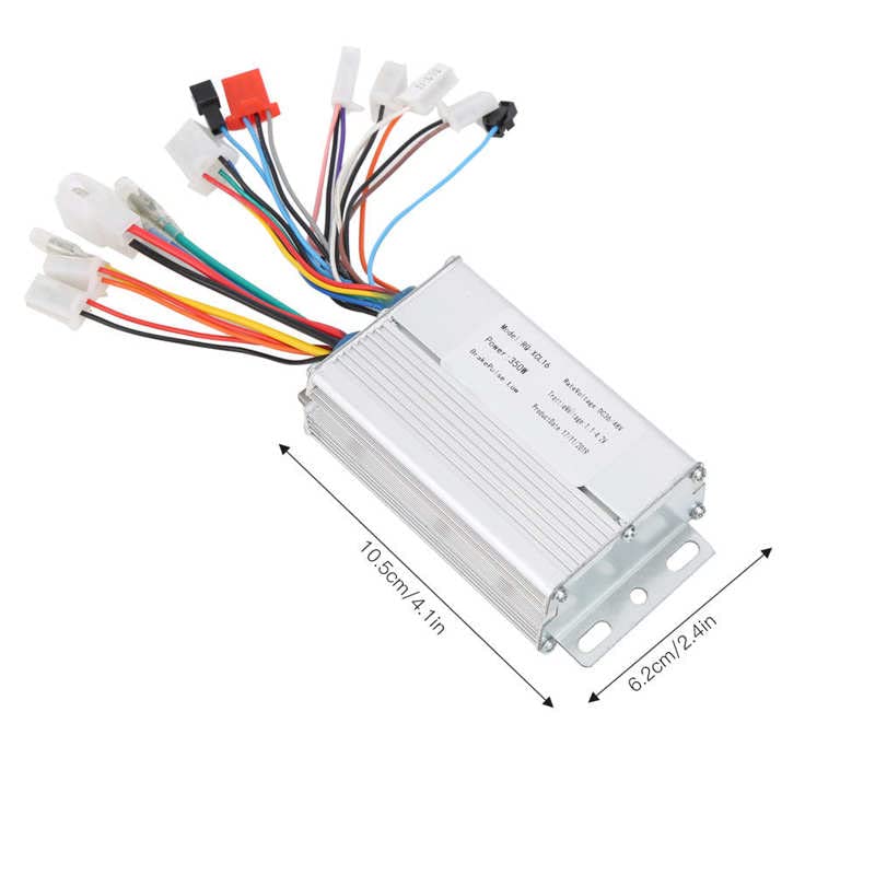 Regulador Patinete Electrico 3 6V 48V 350W Controlador de bicicleta eléctrica sin escobillas Apreta del acelerador universal Número de controlador sin escobillas Agarra del acelerador del acelerador C