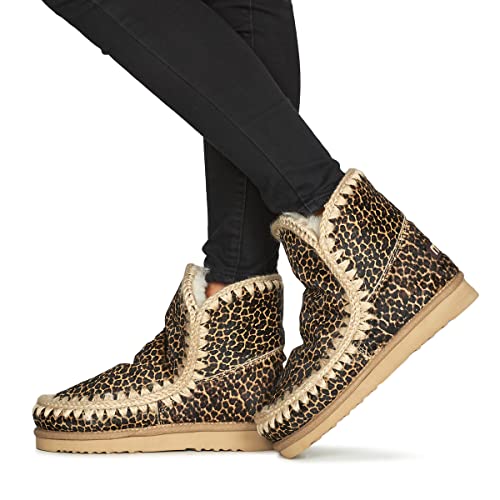 Mou Para Mujer. MU.FW101001D Botas De Piel Eskimo 18 Ponyskin Animalprint (38), Plano, Ninguno, Casual, Animal Print, Nieve - 8