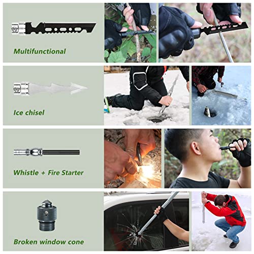 Multifunctional Camping Shovel, Survival Shovel For Lengthened Handle,180 Degree Folding Shovel, Strong And Durable Tactical Shovel Outdoor Camping Survival Equipment #TOP5