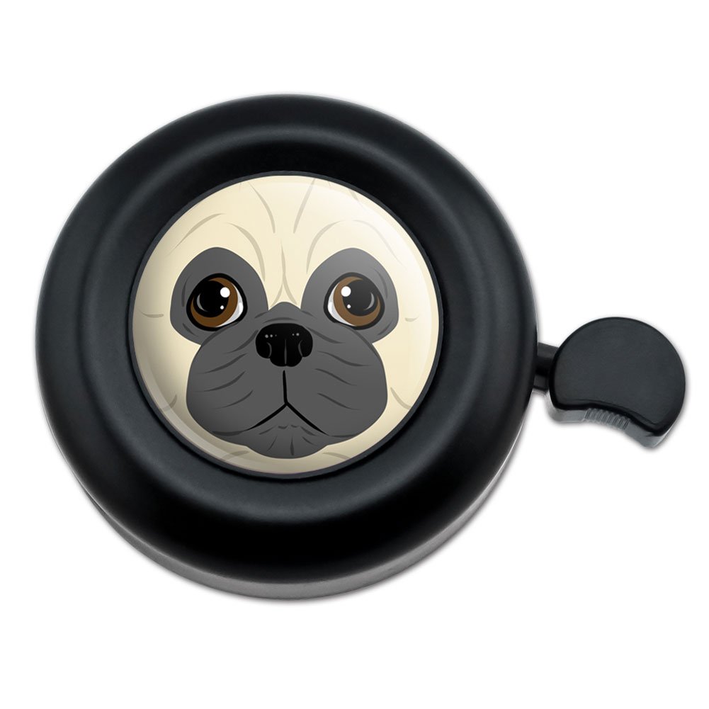 GRAPHICS & MORE Pug Face Pet Dog Bicycle Handlebar Bike Bell