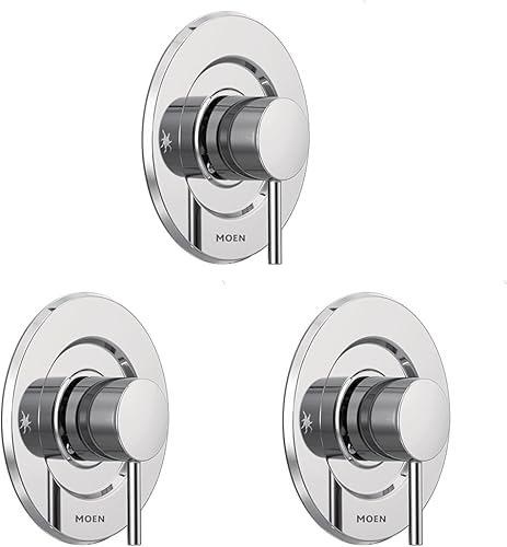 Miniatura 6 de Moen Align T3291BG - Kit de ajuste de válvula de ducha moderno con control de volumen de moentrol dorado cepillado Oro cepillado