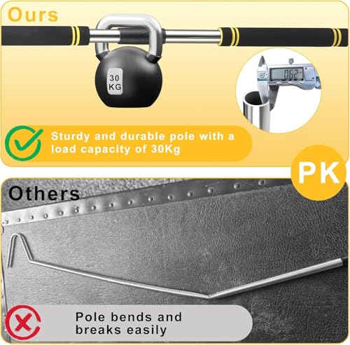 Image of Snake Hook, Stainless Steel Snake Hook and Reptile for Controlling, Moving,Or Catching Snakes 52 inch-79 inch