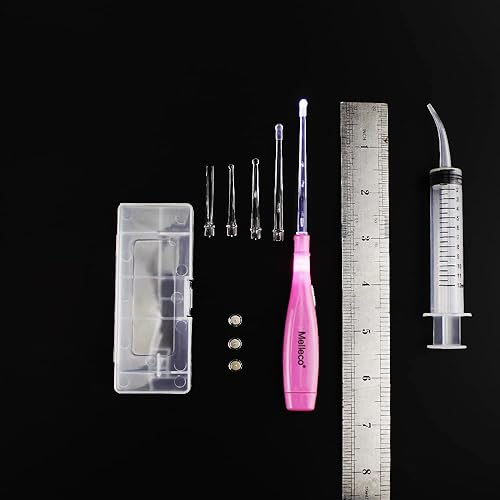 Miniatura 4 de melleco Upgraded tonsillith Pick tonsil piedra Remover Tool Care + limpieza Irrigator Jeringa + Acero inoxidable Pick + niebla Garganta Nariz