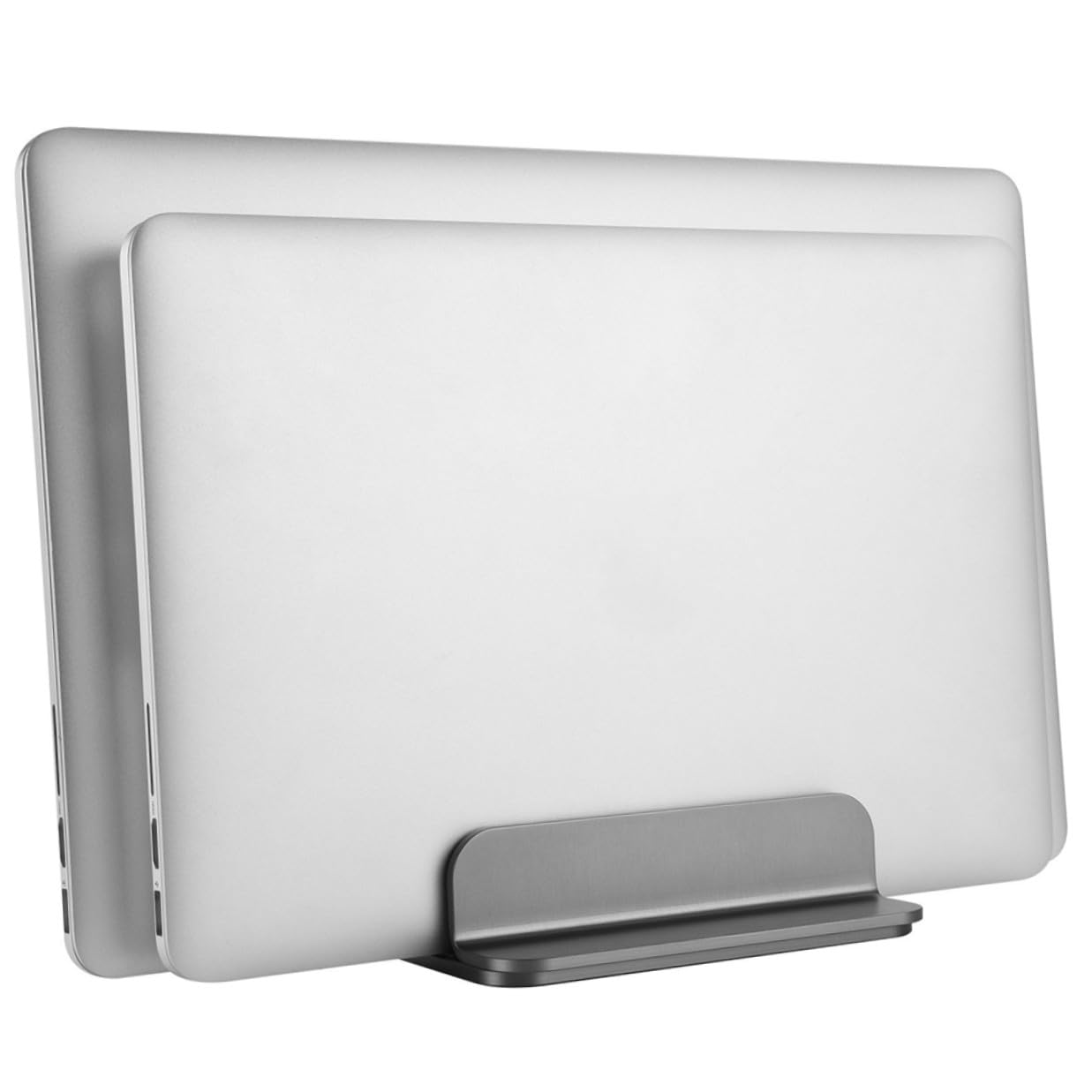 TEHAUX Soporte Vertical Doble para Portátil Base para Portátil de Aleación de Aluminio de Escritorio para Trabajo Oficina o Estudio para Tableta