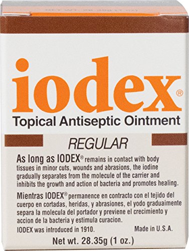 BAAR Iodex Topical Healing Ointment 4.7% Iodine for Infection Prevention and Soothing Relief Perfect for Cuts Scrapes Wounds Bruises Minor Burns Bug Bites Rashes & More Made in The USA 1 oz