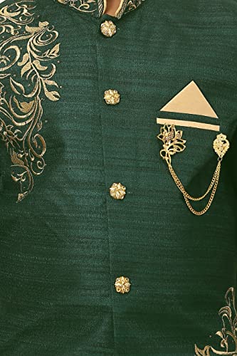 Image of AHHAAAA Kids Ethnic Silk Blend Sherwani /Indo Western and Dhoti Pant For Boys