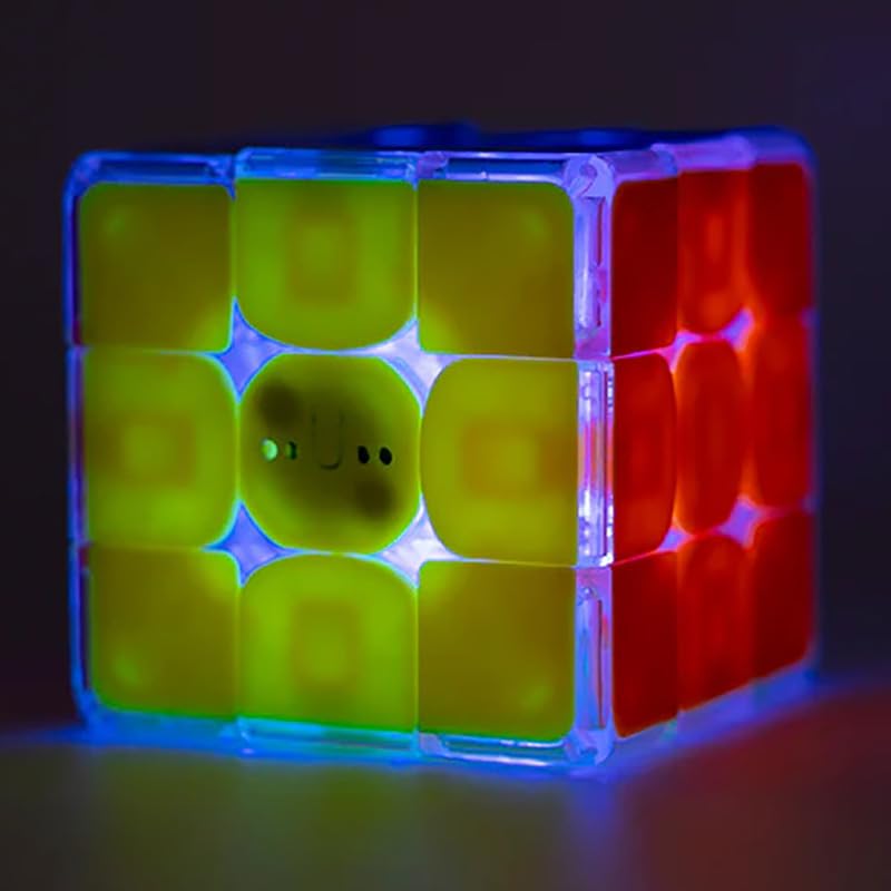 Image of HAWKISTER Sengso Lustrous Light-Up 3x3 Speed Cube (Magnetic), 6+ Years