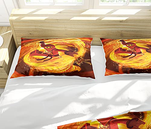Ninjago Kinderbeddengoed 135x200cm, Linon, Cole, Jay, Kai, Lloyd, Zane, NYA, Sensai Wu motief beddengoedsets, karikatuur… - Image 5